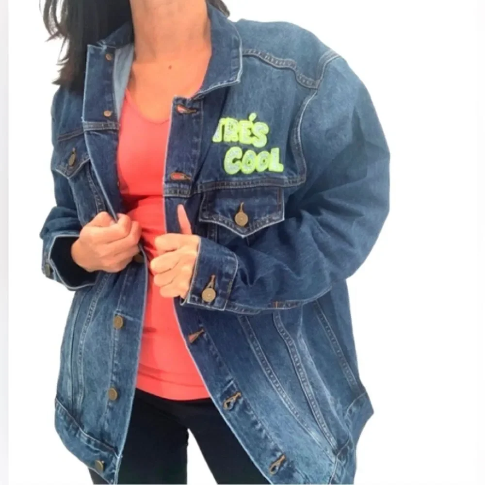 FREE PEOPLE x Sandrine Rose Denim Jean Jacket NWT - medium - Picture 1 of 3